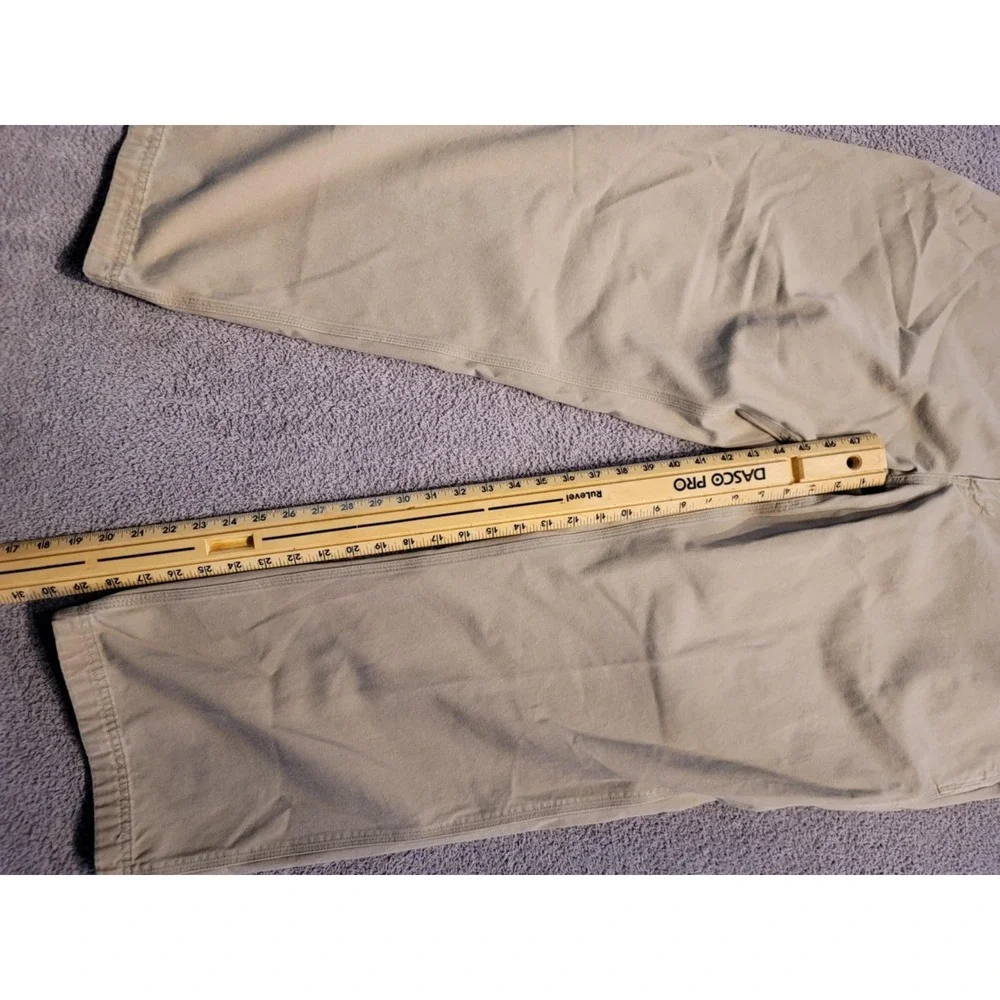 Duluth Trading Co. Men's Carpenter Work Pants‎ 42x32 Khaki Utility Heavy Duty